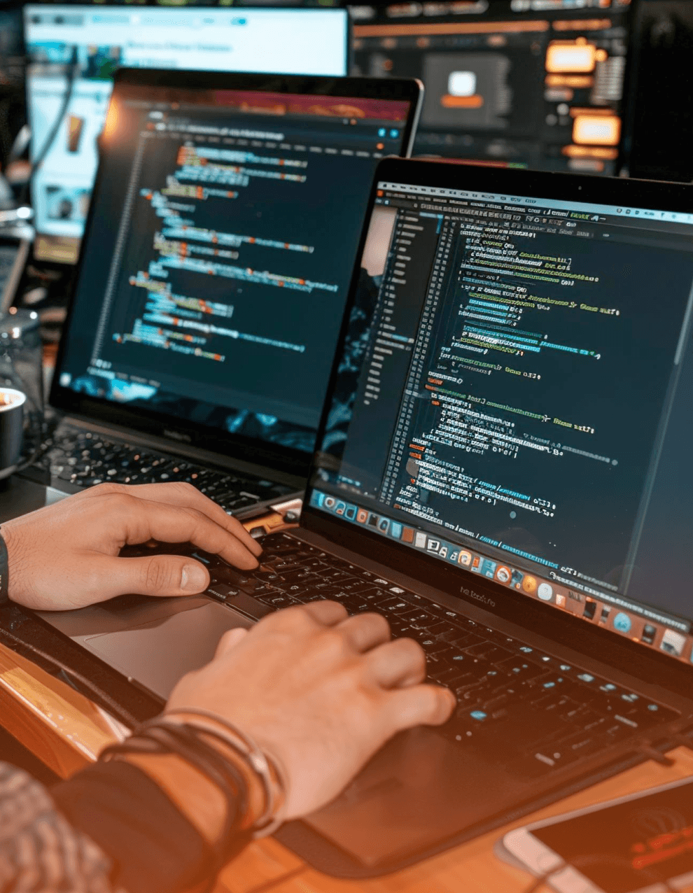 Engineers collaborating on scalable architecture