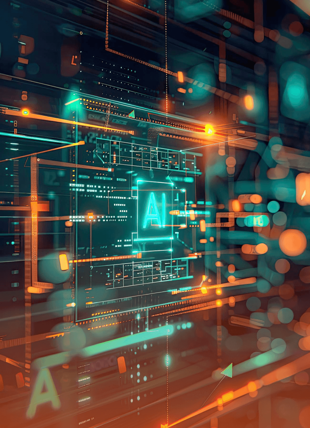 Team working together in a collaborative environment